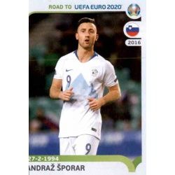 Andraž Šporar Slovenia 351 Panini Road to UEFA EURO 2020 Sticker Collection