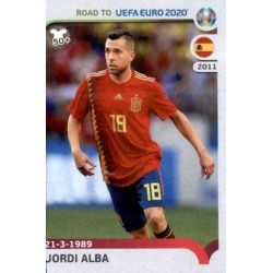 Jordi Alba Spain 356 Panini Road to UEFA EURO 2020 Sticker Collection