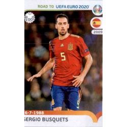 Sergio Busquets Spain 360 Panini Road to UEFA EURO 2020 Sticker Collection
