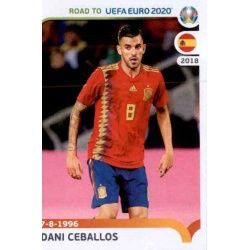 Dani Ceballos Spain 364 Panini Road to UEFA EURO 2020 Sticker Collection