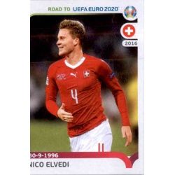 Nico Elvedi Switzerland 393 Panini Road to UEFA EURO 2020 Sticker Collection