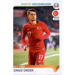 Cengiz Ünder Turkey 411 Panini Road to UEFA EURO 2020 Sticker Collection