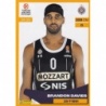Cromos de Futbol Brandon Davies Partizan Mozzart Panini Euroleague 2024-25