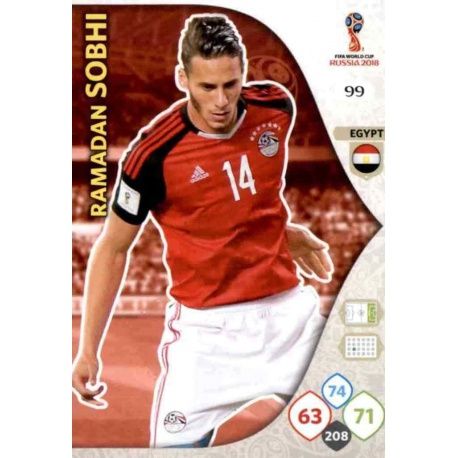 Ramadan Sobhi Egipto 99 Adrenalyn XL World Cup 2018 