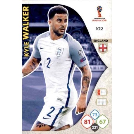 Kyle Walker Inglaterra 102 Adrenalyn XL World Cup 2018 