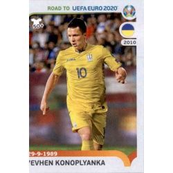 Yevhen Konoplyanka Ukraine 431 Panini Road to UEFA EURO 2020 Sticker Collection