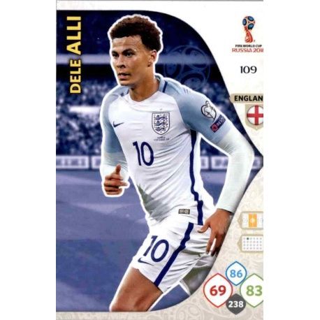 Dele Alli Inglaterra 109 Adrenalyn XL World Cup 2018 