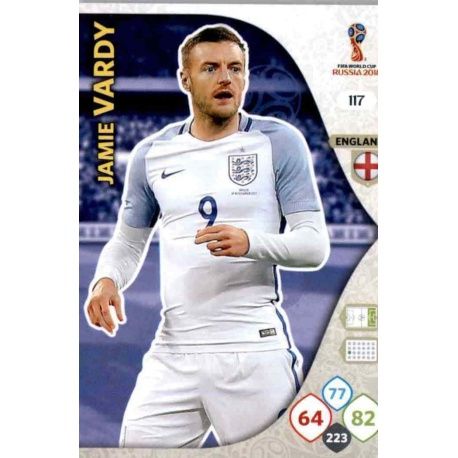 Jamie Vardy Inglaterra 117 Adrenalyn XL World Cup 2018 