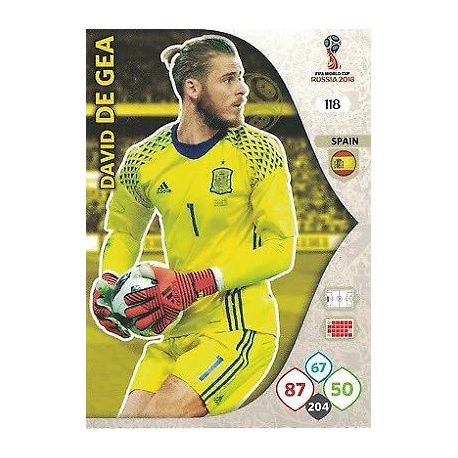 David De Gea España 118 Adrenalyn XL World Cup 2018 