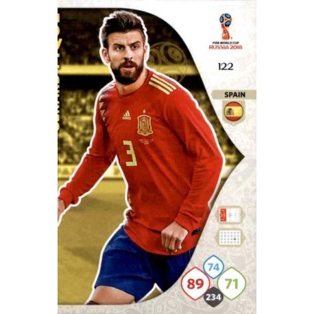 Gerard Piqué España 122 Adrenalyn XL Russia 2018 