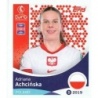 Soccer Sticker Adriana Achcinska Poland Topps Women's Euro 2025