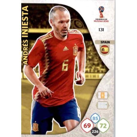 Andrés Iniesta España 131 Adrenalyn XL World Cup 2018 