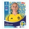 Buy Online Jonna Andersson Sweden Topps Women Euro 2025