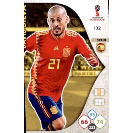 David Silva España 132 Adrenalyn XL World Cup 2018 