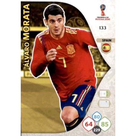 Álvaro Morata España 133 Adrenalyn XL Russia 2018 