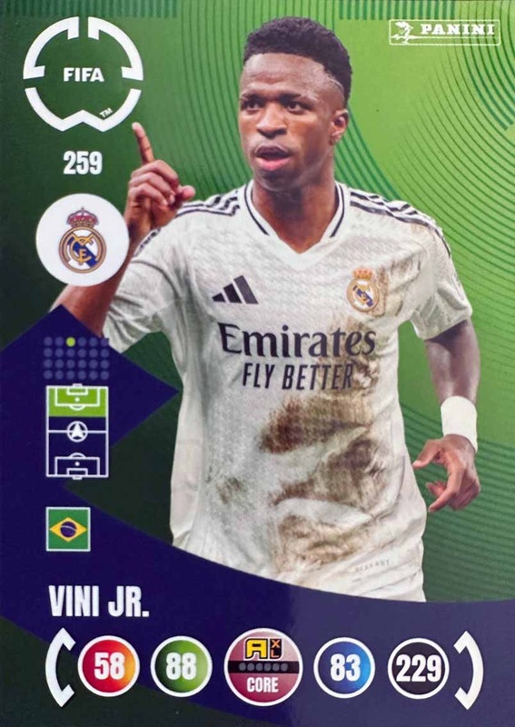 A BENCAO, VINICIUS ヴィニシウス・ヂ・モラエス 20CDBOX Buy Cards Vini Jr. Real Madrid FIFA Club World Cup 2025 Adrenalyn XL