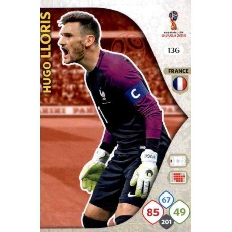 Hugo Lloris Francia 136 Adrenalyn XL World Cup 2018 