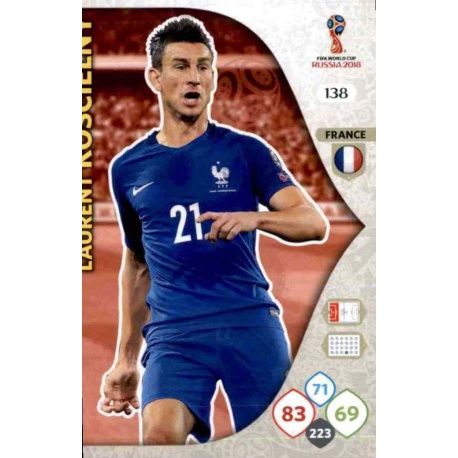 Laurent Koscielny Francia 138 Adrenalyn XL World Cup 2018 