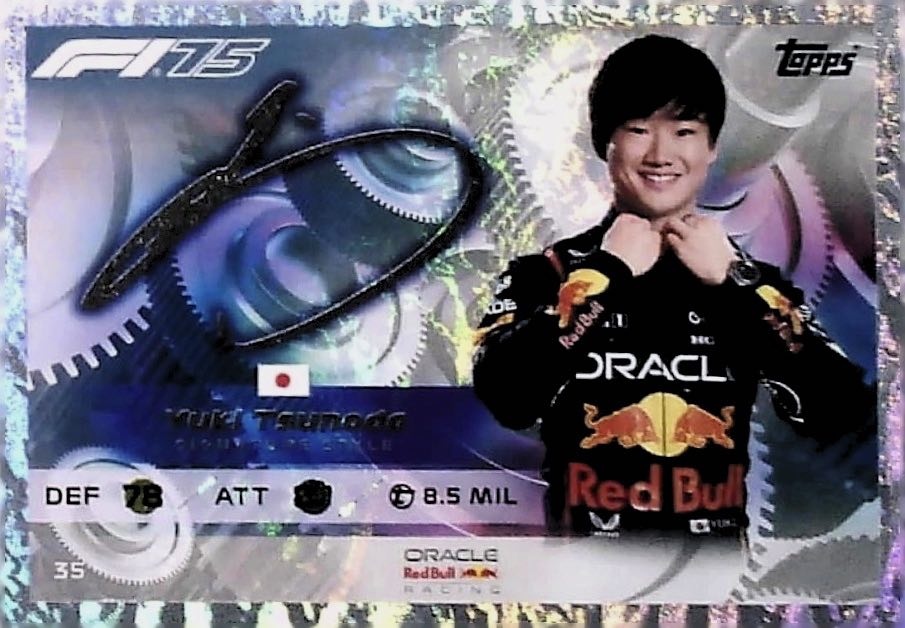 Sale F1 Cards Yuki Tsunoda Signature Style Fórmula 1 Turbo Attax 2025