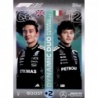Cromos de F1 George Russell - Kimi Antonelli Mercedes Topps Cartas F1 2025
