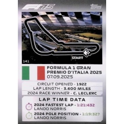 Autodromo Nazionale Monza Track Profiles 141