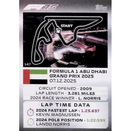 Yas Marina Track Profiles 147