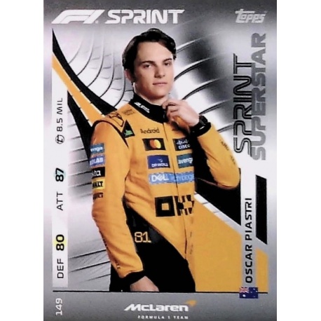 Oscar Piastri Sprint Superstars 149