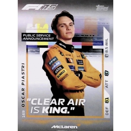 Oscar Piastri PSA 169