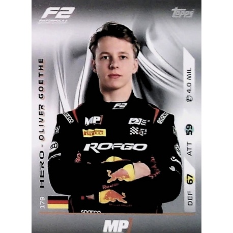 Oliver Goethe F2 Team and Hero 179