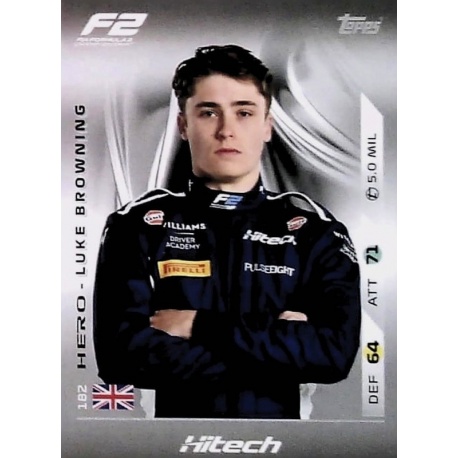 Luke Browning F2 Team and Hero 182