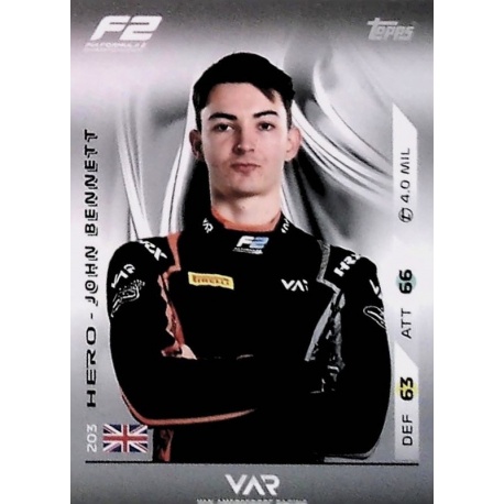 John Bennett F2 Team and Hero 203