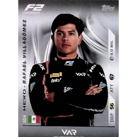 Rafael Villagómez F2 Team and Hero 204
