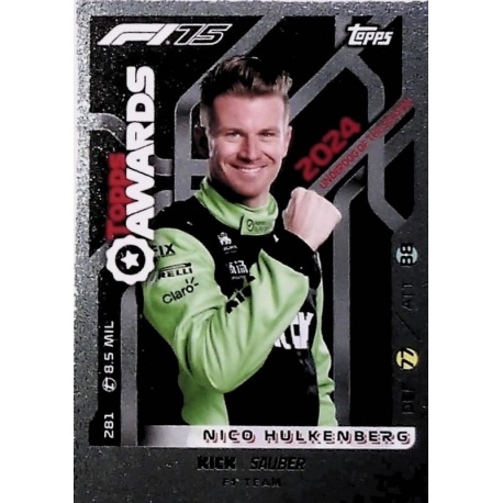 Nico Hulkenberg - Underdog of the Season Topps Awards 281