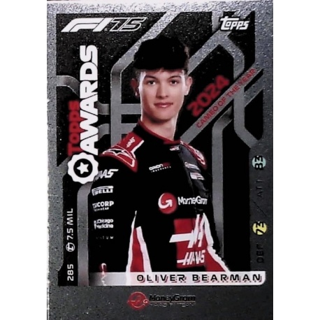 Oliver Bearman - Cameo of the Year Topps Awards 285
