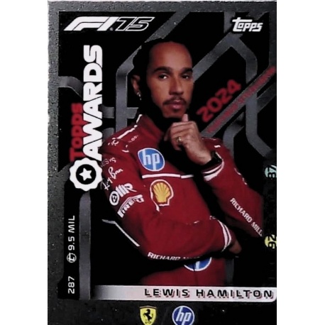 Lewis Hamilton - Most Stylist Driver of the Year Topps Awards 287