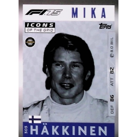 Mika Hakkinen F1 75 Icons of the Grid 303