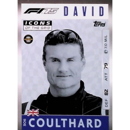 David Coulthard F1 75 Icons of the Grid 306