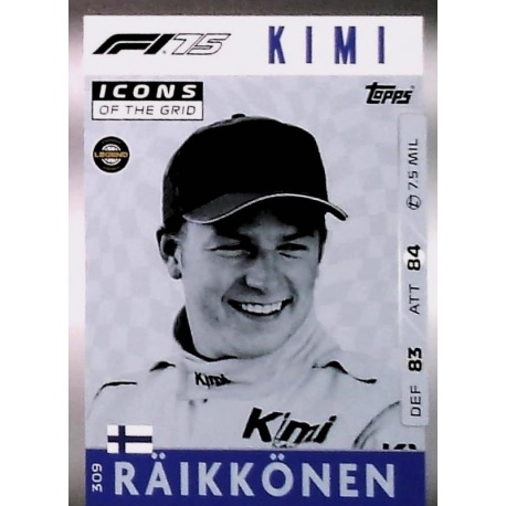 Kimi Raikkonen F1 75 Icons of the Grid 309