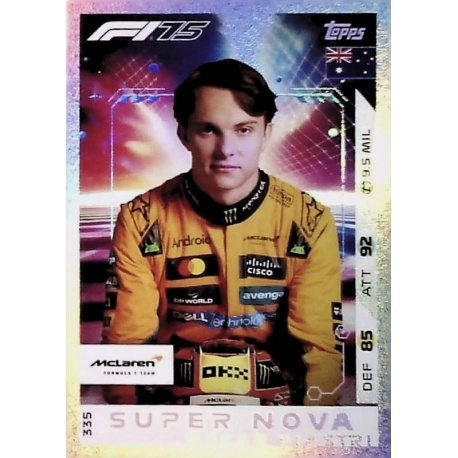 Oscar Piastri F1 Super Nova 335