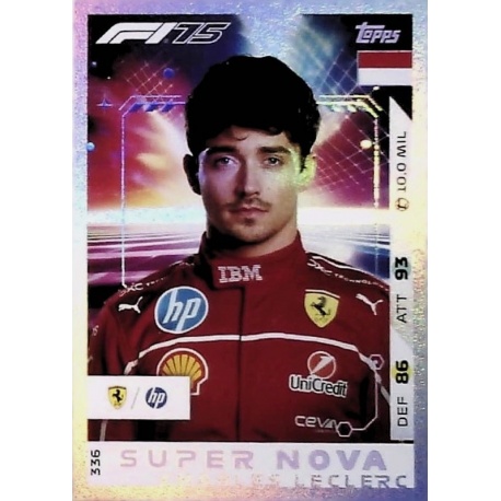 Charles Leclerc F1 Super Nova 336