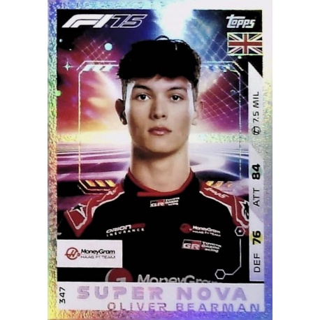Oliver Bearman F1 Super Nova 347