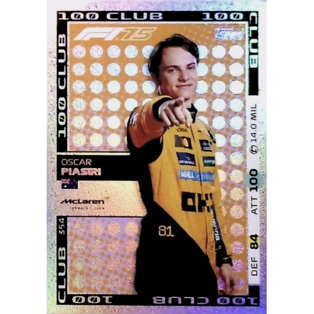 Oscar Piastri 100 Club 354