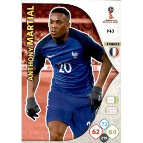 Anthony Martial Francia 148 Adrenalyn XL World Cup 2018 