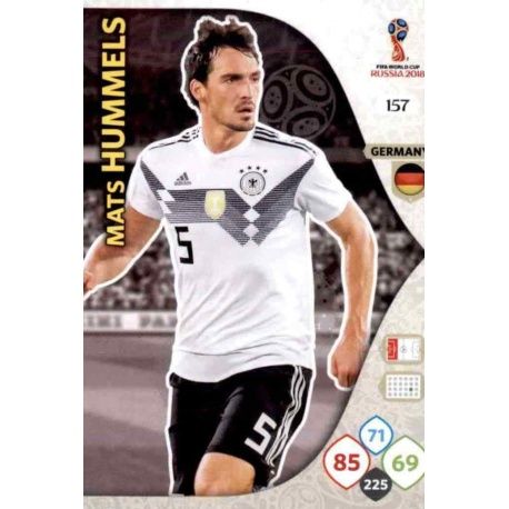 Mats Hummels Alemania 157 Adrenalyn XL World Cup 2018 
