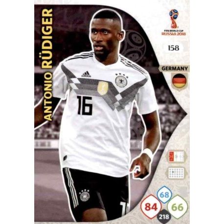 Antonio Rüdiger Alemania 158 Adrenalyn XL Russia 2018 