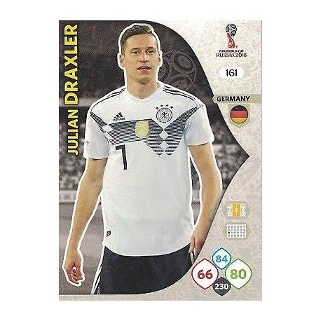 Julian Draxler Alemania 161 Adrenalyn XL Russia 2018 