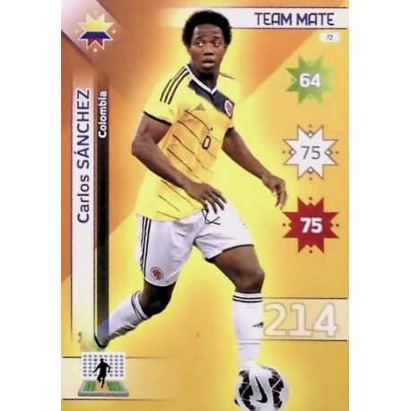 Carlos Sánchez Colombia 72