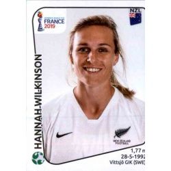 Hannah Wilkinson New Zealand 384 Panini Fifa Women's World Cup France 2019 