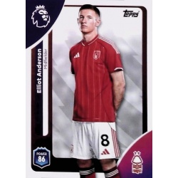 Comprar Online Elliot Anderson Nottingham Forest Topps Premier League 2026 Debut Edition Trading Cards