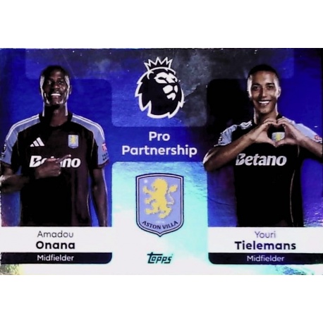 Amadou Onana - Youri Tielemans Aston Villa Pro Partnership Aston Villa 362